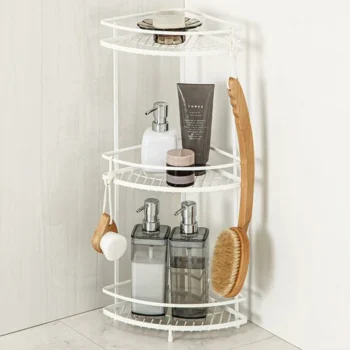 WIRE BATH RACK 3TIER CORNER PIATTO-2