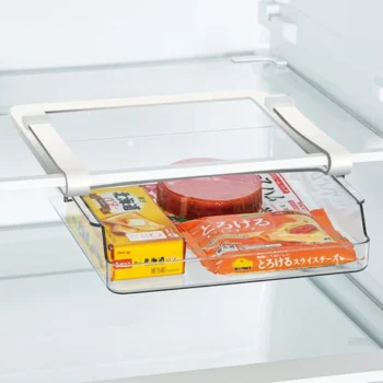 STORAGE UNDER THE REFRIGERATOR SHELF